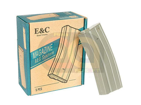 [E&C] M4/ M16 30 Rounds Plastic AEG Magazine Box Set [5pcs] [FG]