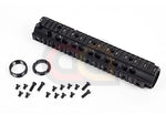 [E&C][Item No.:MP032] 10" Aluminium URX Handguard [BLK]