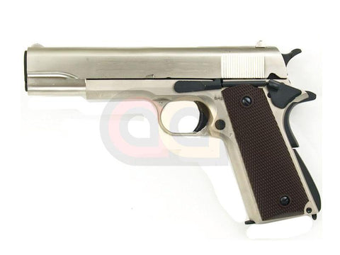 [BELL][EG723SV] M1911A1 CC-HORSE Government METAL GBB Pistol [Brown Grip, SV]