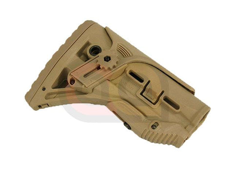 [ARMY Force] GL-SHOCK Recoil Reducing M4/AR-15 Stock with Chest Riser [DE]