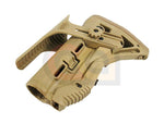 [ARMY Force] GL-SHOCK Recoil Reducing M4/AR-15 Stock with Chest Riser [DE]