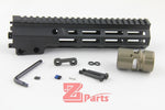 [Z-Parts] 9.3 inch alloy Handguard for GHK M4 GBB Rifle (Blk)