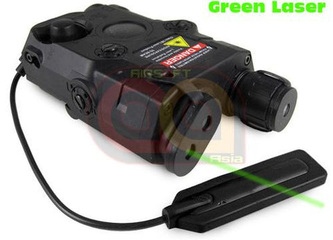 [FMA] AN/PEQ 15 Aiming Device (Green Laser + Flashlight) [BLK]
