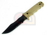 [CYMA][HY-016] Dummy Plastic M37 Seal Pup Knife with Sheath [Tan]