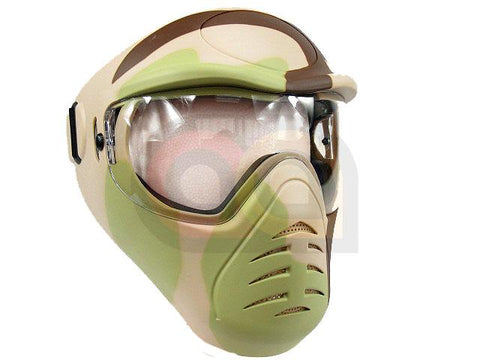 APS Heavy Duty Face Mask with Anti-Fog Lens[Desert Camo]