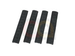 [APS] Rubber RIS RAS Rail Cover Panel 4pcs Set[BLK]