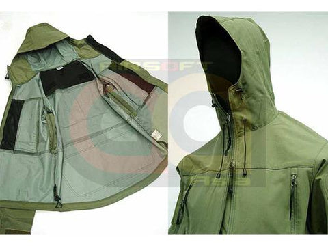 Gen 4 Hoodie Soft Shell Waterproof Jacket OD Size M