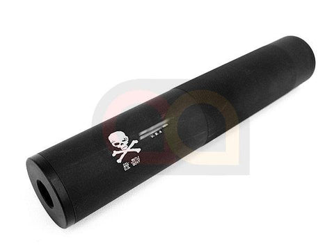 [CYMA] 195mm x 35mm SNS Skull Silencer Black 14mm CW & CCW