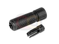 [Knight's Armament] 556 QDC Airsoft Suppressor W/ Quick Detach Function 128mm[-14mm][BLK]