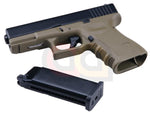 [KJ WORKS] G23 Airsoft GBB Pistol with [Metal Slide][OD]