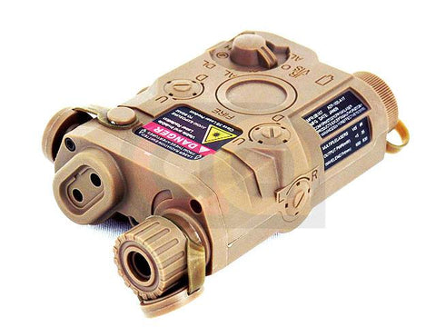 [Army Force] AN/PEQ 15 Style Battery Case Box Tan w/RIS Mount