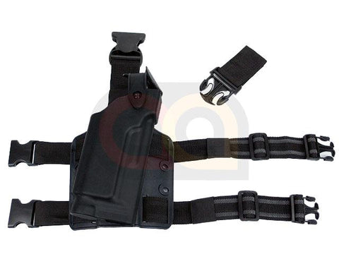 [Big Dragon] SFL 6305 Deluxe Drop Leg Beretta M92 w/Flashlight RH Holster[BK]