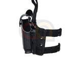 [Big Dragon]SFL 6305 Deluxe Drop Leg Model 17/22 w/Flashlight RH Holster[BLK]