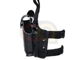 [Big Dragon]SFL 6305 Deluxe Drop Leg Model 17/22 w/Flashlight RH Holster[BLK]