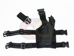 [Big Dragon]SFL 6305 Deluxe Drop Leg Model 17/22 w/Flashlight RH Holster[BLK]