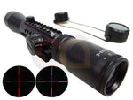 3-9x40 40mm Red/Green Illuminated Tri-rail Rifle Scope