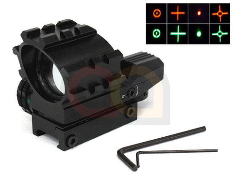 1x33 Multi 4 Reticle Tri-rail Red/Green Dot Sight Reflex