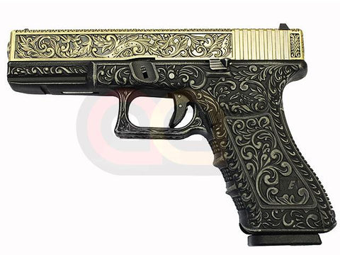 [WE] Model 17 Airsoft GBB Pistol [Golden Slide, Ivory Frame]