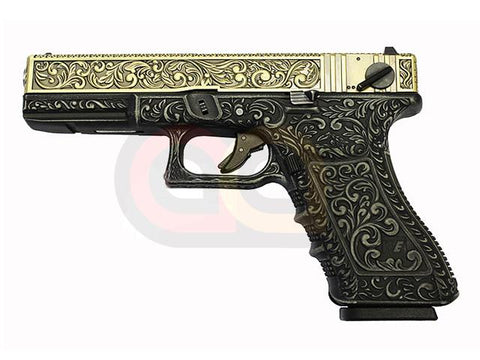 [WE]18C Airsoft GBB Pistol[Golden Slide, Ivory Frame]