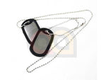 [Maddog] Blank Dog-Tag with Chains and Rubber Case