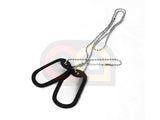 [Maddog] Blank Dog-Tag with Chains and Rubber Case