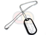 [Maddog] Blank Dog-Tag with Chain and Rubber Case [Custom Emboss]