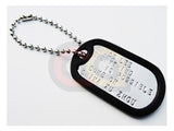 [Maddog] Blank Dog-Tag with Chain and Rubber Case [Custom Emboss]
