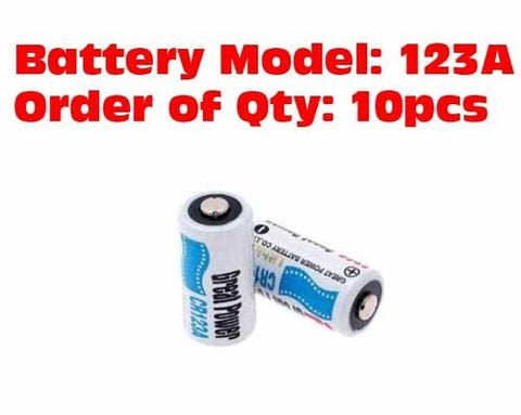 [Geat Power] Unchargable CR123A Batteries Set (10PCS/Set)