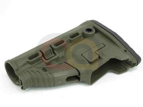 [Army Force] GK-MAG Style Stock with Magazine Carrier for M4 AEG [OD]