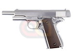 [WE] Full Metal M1911 GBB Pistol [Without Marking][Brown Grip] [Silver]