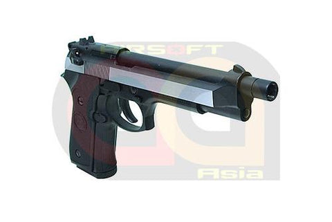 [WE] Full Metal M92F Airsoft GBB Pistol[Dual Tone / Black][Long]