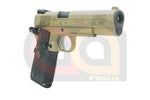 [WE] Full Metal M1911A1 MEU Railed GBB Pistol[Tan]