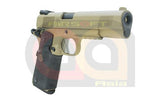 [WE] Full Metal M1911A1 MEU Railed GBB Pistol[Tan]