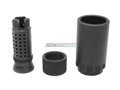 [5KU] 7.62 Taper Mount Flash Comp. and Blast Shield[-14mm CCW][BLK]