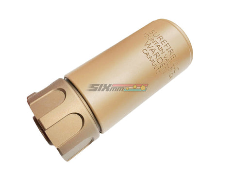 [5KU] 95mm Warden Dummy Silencer W/ Sprit Fire Tracer Unit[FDE][-14mm CCW]