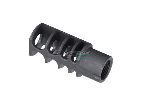 [5KU] Steel RRD-4C Slim Airsoft Muzzle Brake[For GHK / LCT AEG / GBB Series][-14mm CCW]