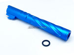 [5KU]Tornado 5 Inch Aluminium Threaded Outer Barrel [For Tokyo Marui Hi-Capa 5.1 GBB][Bright BLU]