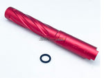 [5KU]Tornado 5 Inch Aluminium Threaded Outer Barrel [For Tokyo Marui Hi-Capa 5.1 GBB][Bright RED]
