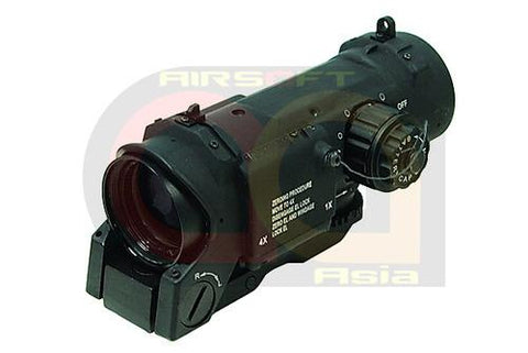 [CN Made] ECLAN Spector DR 4X Magnifer Scope with Illuminated Dot [BLK]