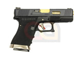 [WE] Custom SAI Style 19 T1 Airsoft GBB Pistol[BLK Slide & Gld Barrel]