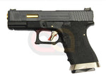 [WE] Custom SAI Style 19 T1 Airsoft GBB Pistol[BLK Slide & Gld Barrel]
