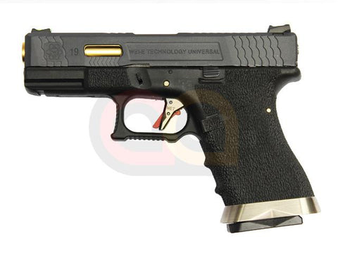 [WE] Custom SAI Style 19 T1 Airsoft GBB Pistol[BLK Slide & Gld Barrel]