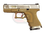 [WE] SA Style Model 19 T4 Airsoft GBB Pistol[SV Slide & GD Barrel]