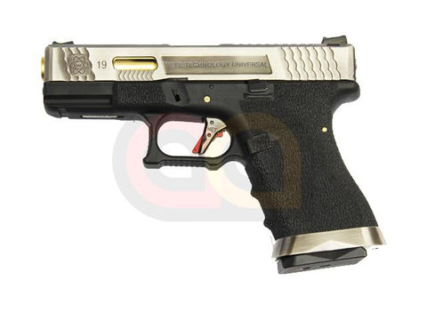 [WE] Custom SA Style Model 19 T3 Airsoft GBB Pistol[SV Slide & GD Barrel]