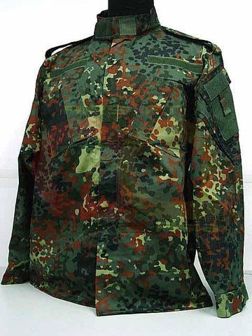 German Camo Woodland BDU Field Uniform Shirt Pants L