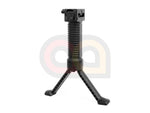 [Battleaxe] 20mm RIS Spring Bipod Foregrip[2 Side Rails][Type A][BLK]