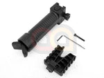 [Battleaxe] 20mm RIS Spring Bipod Foregrip[2 Side Rails][Type A][BLK]