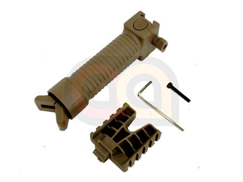 [Battleaxe] 20mm RIS Spring Bipod Foregrip[2 Side Rails][Type B][DE]