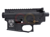 [APS] Logo Upper & Lower Metal Body Receiver for M4/M16 AEG[BLK]
