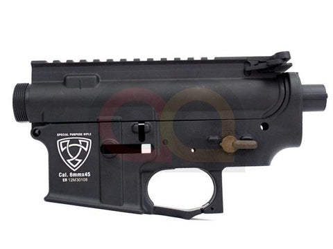 [APS] Logo Upper & Lower Metal Body Receiver for M4/M16 AEG[BLK]